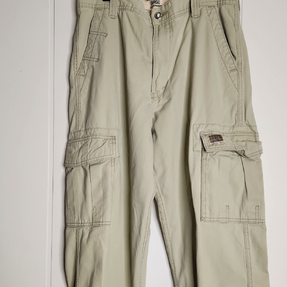 Levi's Workwear 90s Cargo Baggy Y2K Khaki Pants